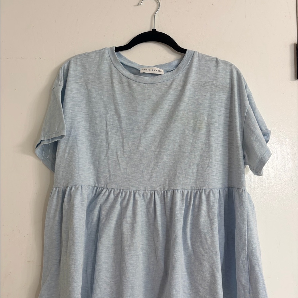 Chris & Carol Light Blue Blouse